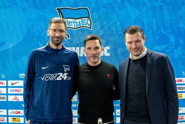 Fußball, 2. BL, Hertha BSC, Vorstellung von Stefan Leitl, Pressekonferenz