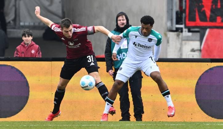 Fußball, 2. BL, 1. FC Nürnberg - Hannover 96