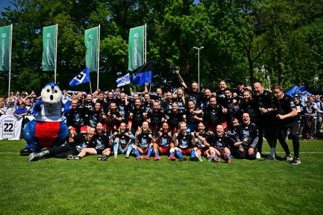 Fußball, Frauen, 2. BL, Hamburger SV feiert Aufstieg in die Bundesliga