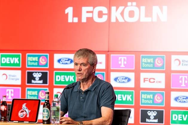 Fußball, 2. BL, 1. FC Köln, Pressekonferenz