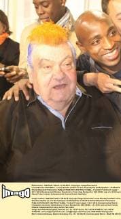 Fussball, Frankreich, Montpelliers Praesident traegt Irokesenschnitt nach Gewinn der Meisterschaft