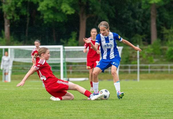 Fußball, Frauen, Landespokal Berlin, Finale, D-Juniorinnen, Hertha BSC - 1. FC Union Berlin