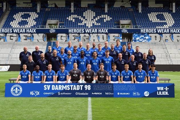 Fußball, 2. BL, SV Darmstadt 98, Porträttermin 2025 2026