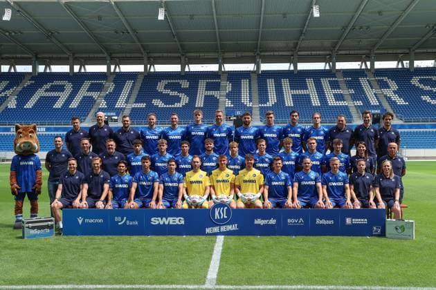 Fußball, 2. BL, Karlsruher SC, Porträttermin 2025 2026