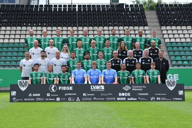 Fußball, 2. BL, SC Preußen Münster, Porträttermin 2025 2026