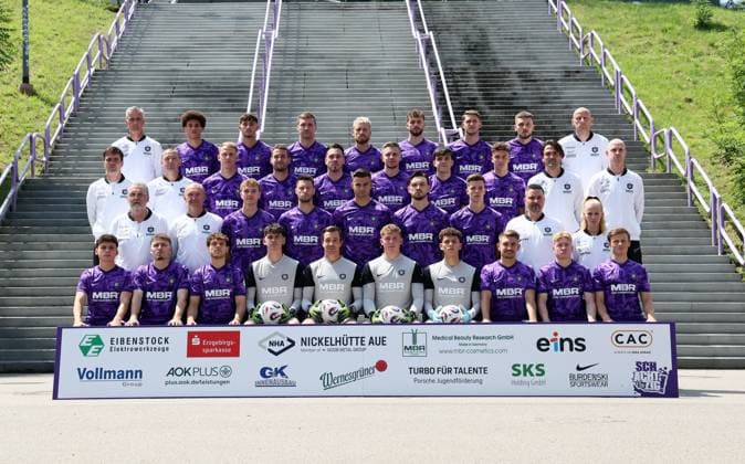 Fußball, 3. Liga, FC Erzgebirge Aue, Porträttermin 2025 2026