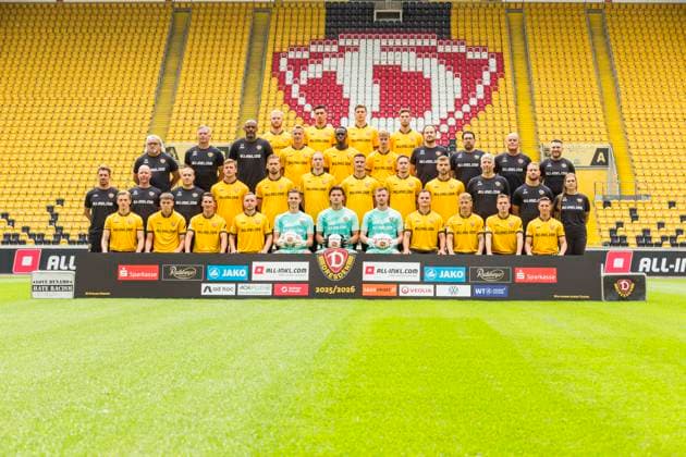 Fußball, 2. BL, SG Dynamo Dresden, Porträttermin 2025 2026