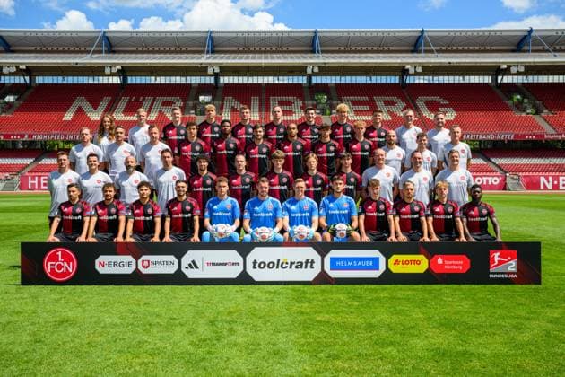 Fußball, 2. BL, 1. FC Nürnberg Porträttermin 2025 2026