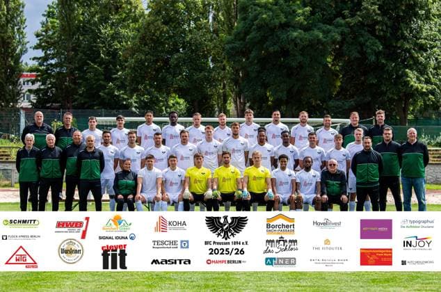 Fußball, RL Nordost, BFC Preussen, Porträttermin 2025 2026