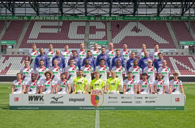 Fußball, 1. BL, FC Augsburg Porträttermin 2025 2026