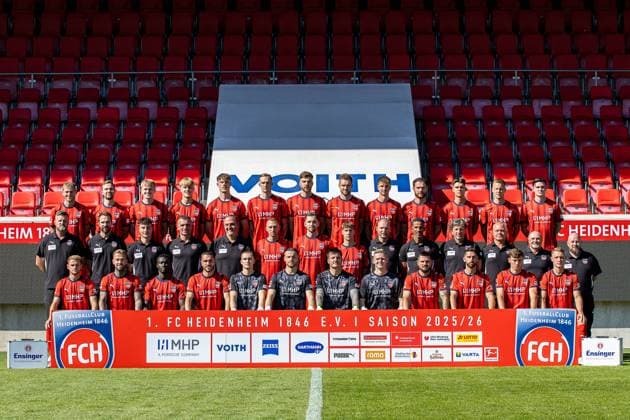 Fußball, 1. BL, 1. FC Heidenheim, Porträttermin 2025 2026