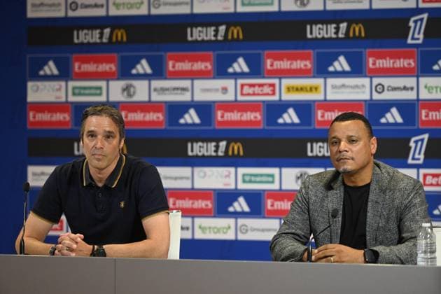 Fußball, Frankreich, Olympique Lyon, Pressekonferenz