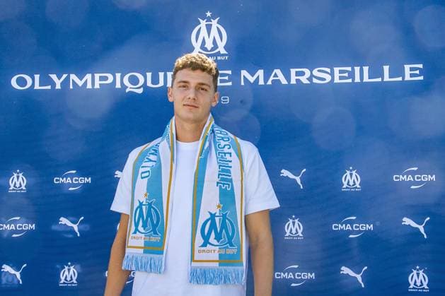 Fußball, Frankreich, Olympique Marseille präsentiert Benjamin Pavard