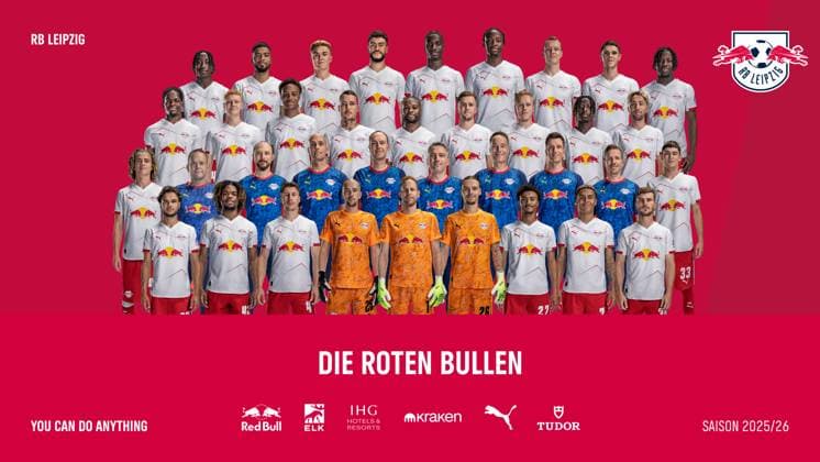 Fußball, 1. BL, RB Leipzig, Porträttermin 2025 2026