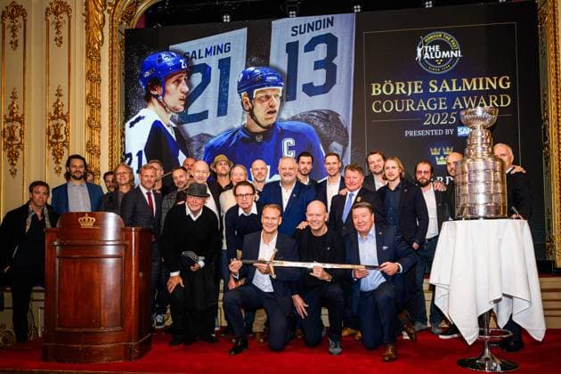 Eishockey, Mats Sundin wird mit dem Börje Salming Courage Award ausgezeichnet