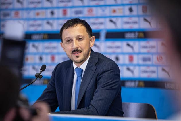 Fußball, Frankreich, Olympique Marseille Pressekonferenz mit Pablo Longoria