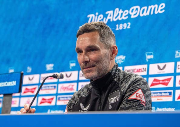 Fußball, 2. BL, Hertha BSC, Pressekonferenz