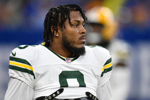American Football, NFL, Josh Jacobs von den Green Bay Packers ist festgenommen worden, Archivbilder