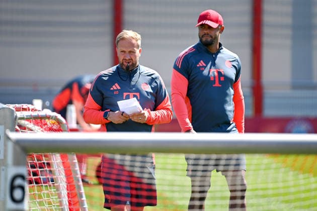 Fußball, CL, FC Bayern München, Co-Trainer Aaron Danks ersetzt gesperrten Vincent Kompany - Archiv