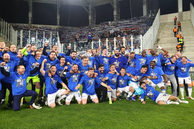 Fußball, Lech Poznan feiert Gewinn der Meisterschaft in Polen