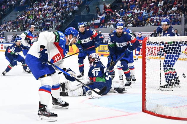 Eishockey, WM, Italien - Slowakei