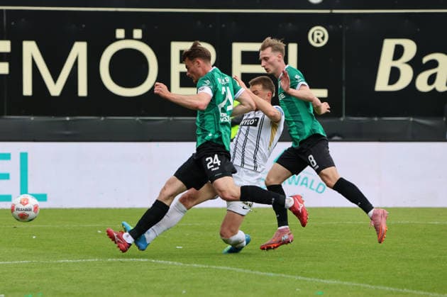 Fußball, 2. BL, SV Elversberg - Preußen Münster