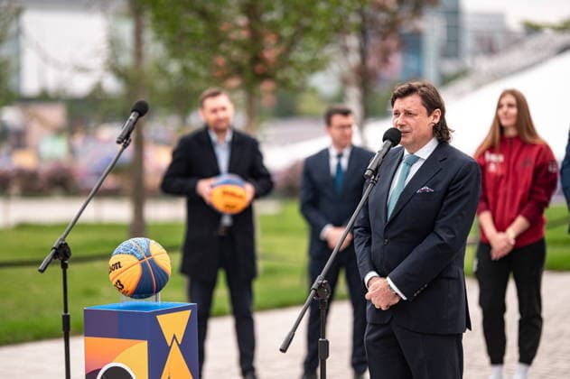 Basketball, FIBA 3x3 World Cup in Warschau, Pressekonferenz