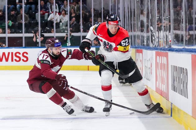Eishockey, WM, Lettland - Österreich
