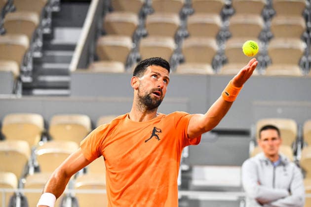Tennis, French Open, Novak Djokovic , Training