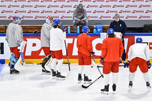 Eishockey, WM, Nationalteam Tschechien Training