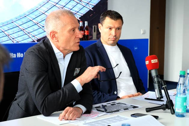 Fußball, 2. BL, Hertha BSC Pressekonferenz