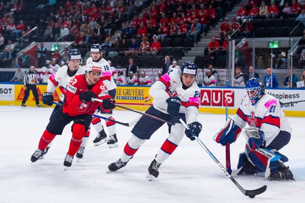 Eishockey, WM, Schweiz - Großbritannien