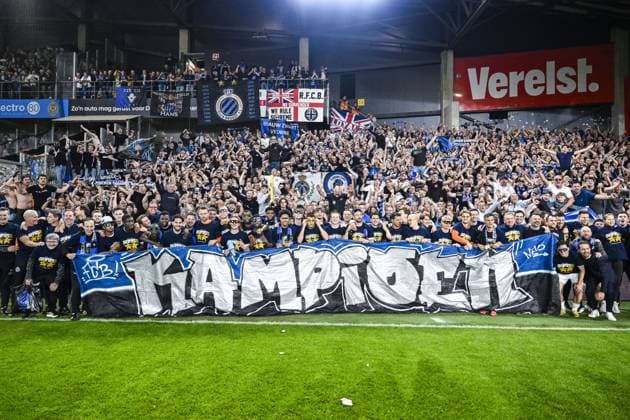 Fußball, Club Brügge feiert Gewinn der Meisterschaft in Belgien