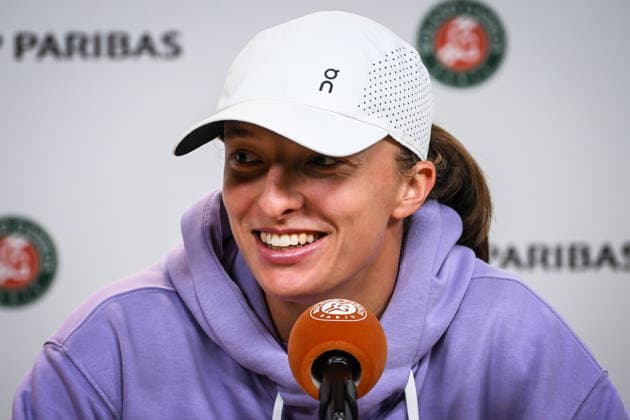 Tennis, French Open, Iga Swiatek Pressekonferenz