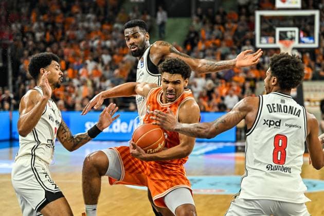 Basketball, BBL, Playoffs, ratiopharm Ulm - Bamberg Baskets