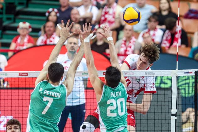Volleyball, Länderspiel, Polen - Bulgarien