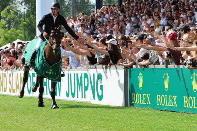 Pferdesport, CHIO Aachen, Springreiten, Richard Vogel gewinnt den Grand Prix