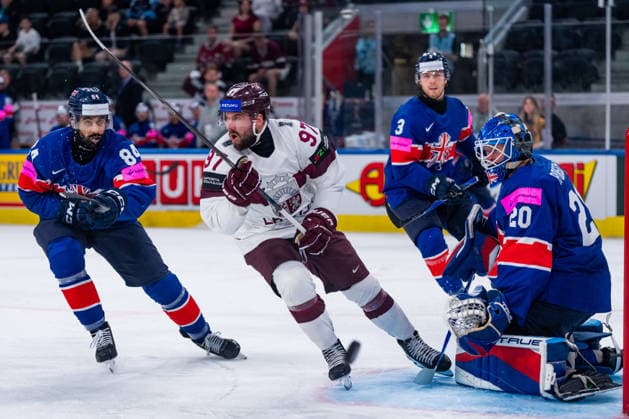 Eishockey, WM, Großbritannien - Lettland