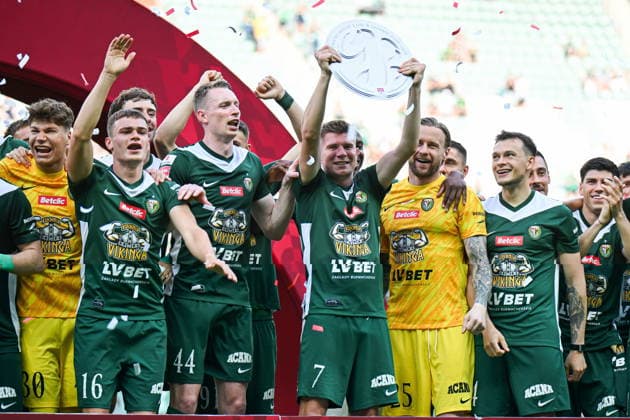 Fußball, Polen, Slask Wroclaw feiert Aufstieg