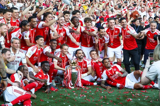 Fußball, England, FC Arsenal feiert die Meisterschaft