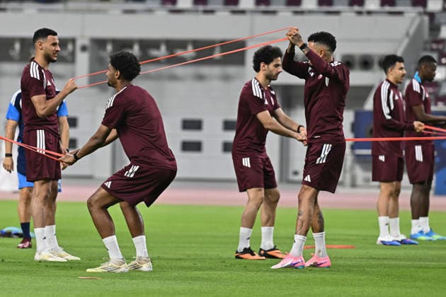 Fußball, Nationalteam Qatar, Training