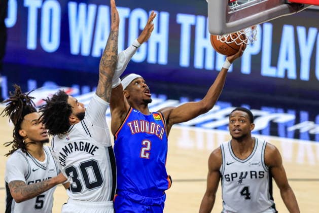 Basketball, NBA, Playoffs, San Antonio Spurs - Oklahoma City Thunder