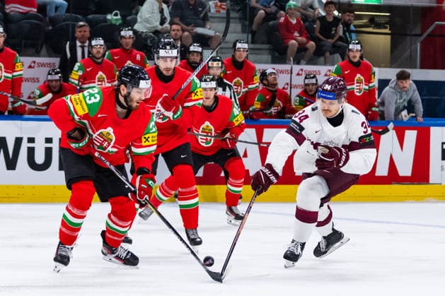 Eishockey, WM, Ungarn - Lettland
