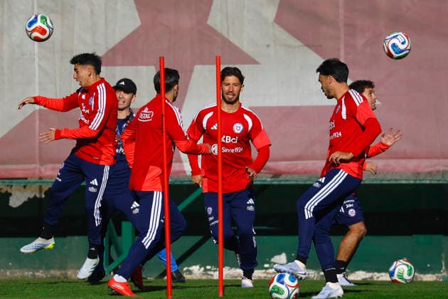 Fußball, Nationalteam Chile, Training