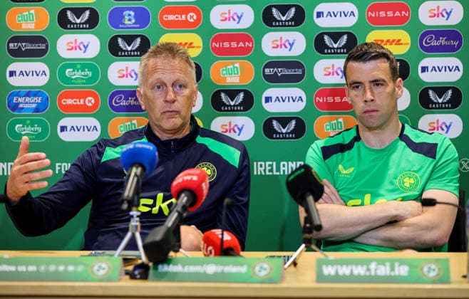 Fußball, Nationalteam Irland Pressekonferenz