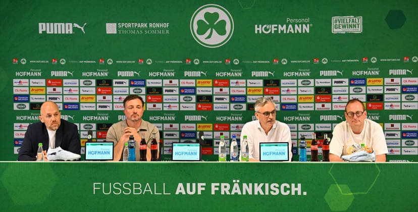 Fußball, 2. BL, SpVgg Greuther Fürth Pressekonferenz