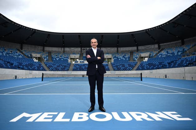 Tennis, Präsentation von Australiens neuem Verbandspräsidenten Andrew Abdo in Melbourne