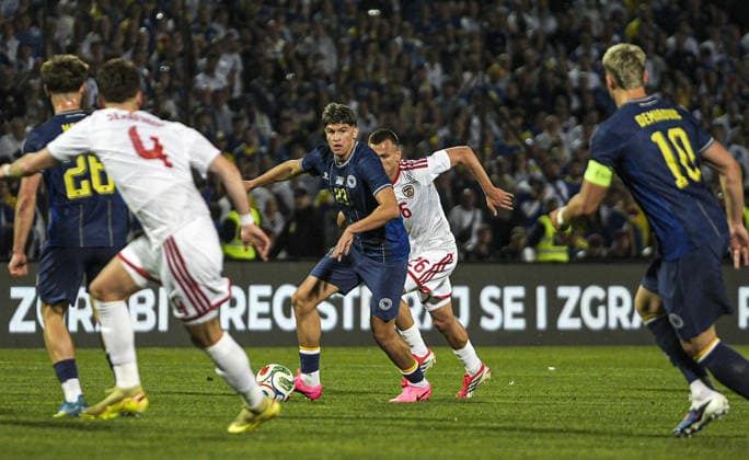 Fußball, Länderspiel, Bosnien Herzegowina - Nordmazedonien