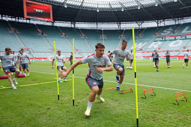 Fußball, Nationalteam Polen, Training