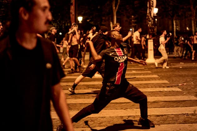 Fußball, CL Finale, Ausschreitungen in Paris bei Siegesfeier der Paris St. Germain Fans